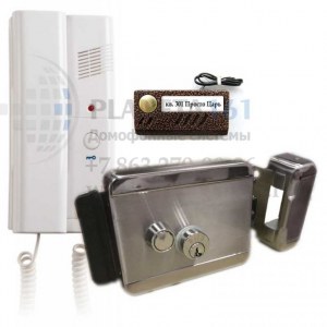 Комплект аудиодомофона с электромеханическим замком | IVIS-AU01Kit-Z