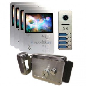 Комплект видеодомофона 4" с замком. | IVIS I-M401IPanel24Kit-Z