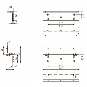 L+Z bracket set for EMC 400 AH L+Z bracket set for EMC 400 AH