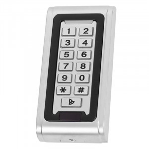 Комплект видеодомофона 4" с замком, доступ по набору кода и электронным ключам | СКУД-34